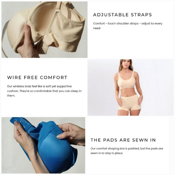 'UNDEROUTFIT' COMFORT SHAPING WIRELESS BRA W / ADJUSTABLE STRAPS - Picture 14 of 16